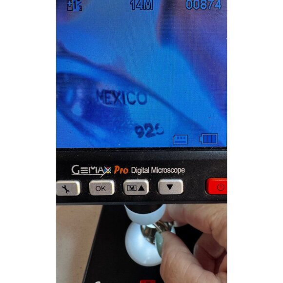 Vintage Mexico 925 Sterling Silver Modernist Wide Open Band Ring size 7.5 - Picture 9 of 9